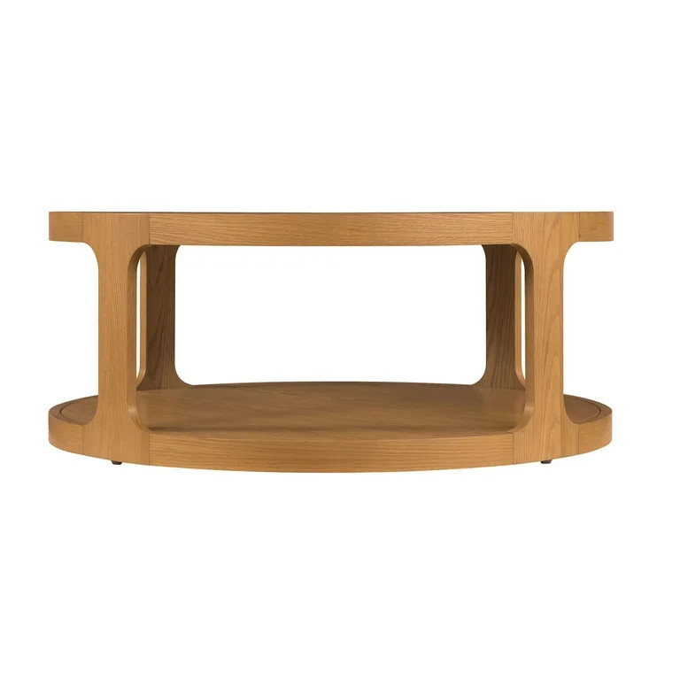 My Texas House Haven Round Coffee Table with Warm Brown Finish | Walmart (US)