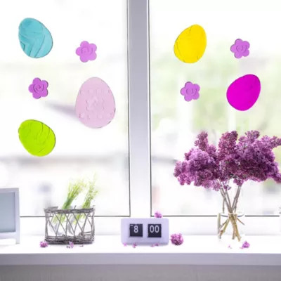 Northlight 8-Piece Easter Egg Spring Gel Window Clings | Belk