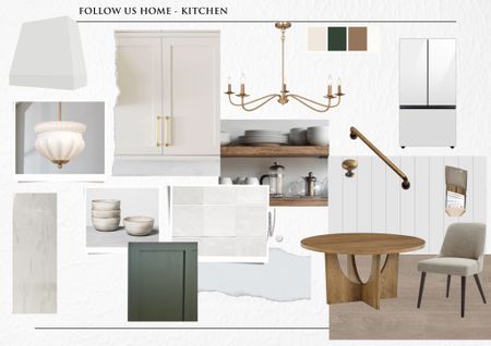 Our kitchen inspo board. Dining room table inspo. Neutral kitchen design 

#LTKhome