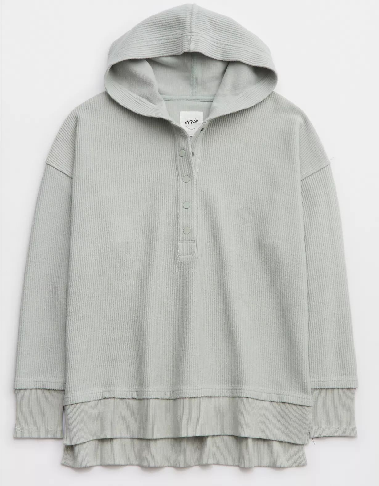 Aerie Textured Henley Hoodie | Aerie