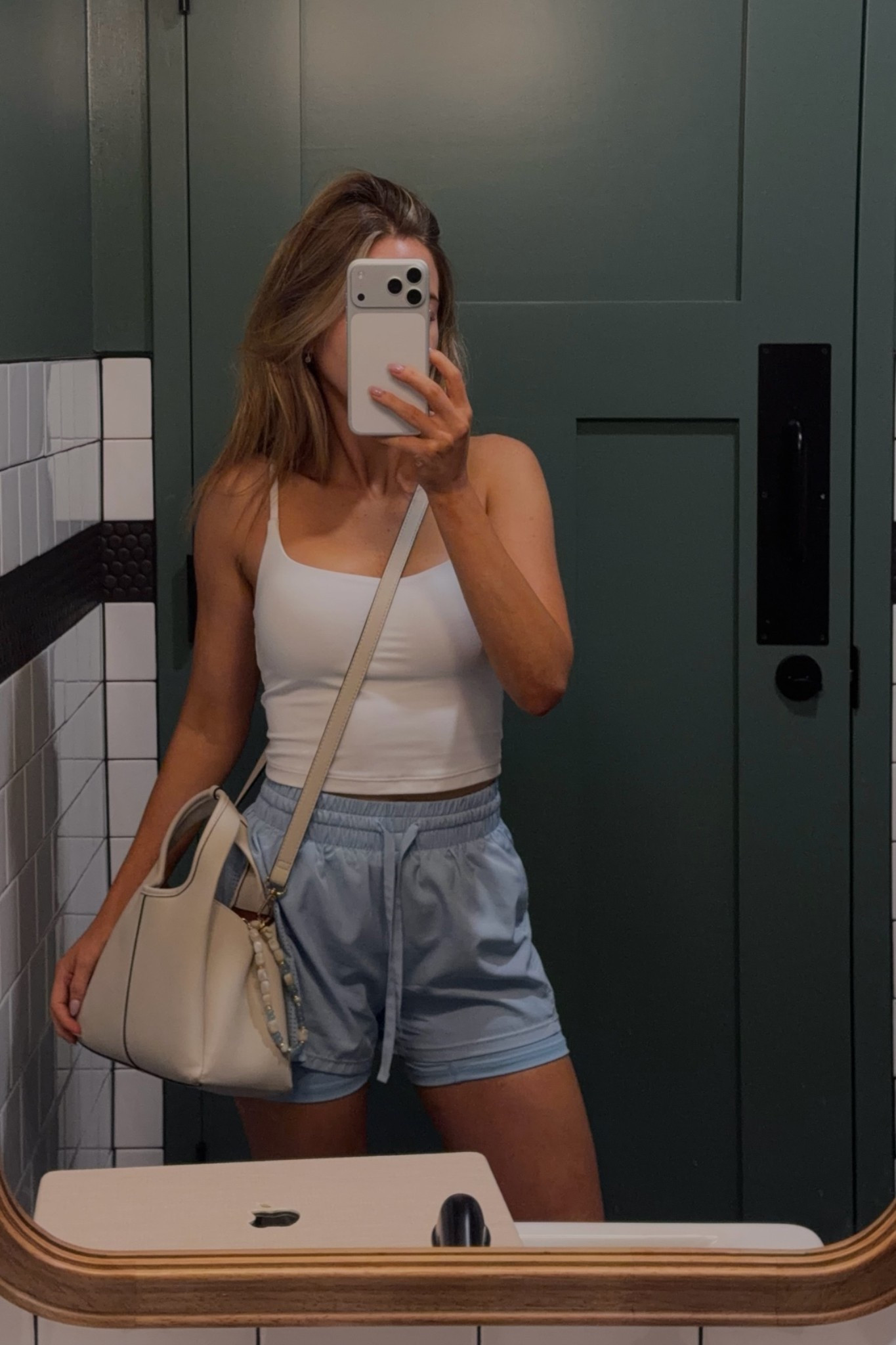 bra tank: xs // shorts small