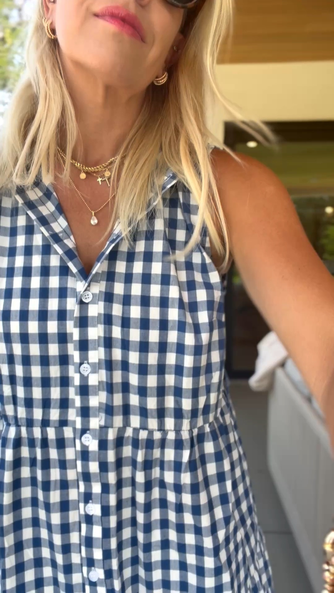 The cutest gingham dress perfect for fall!
