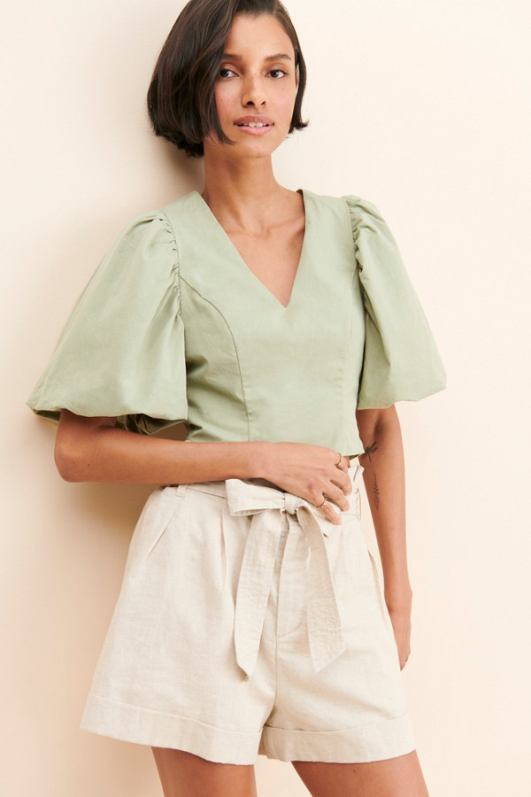 Exaggerated Puff Sleeve Top | Nuuly