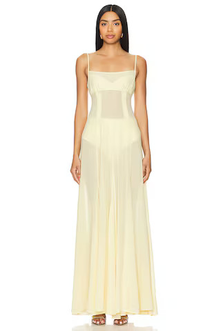 Camila Coelho Dia Maxi Dress in Sunlight Yellow from Revolve.com | Revolve Clothing (Global)