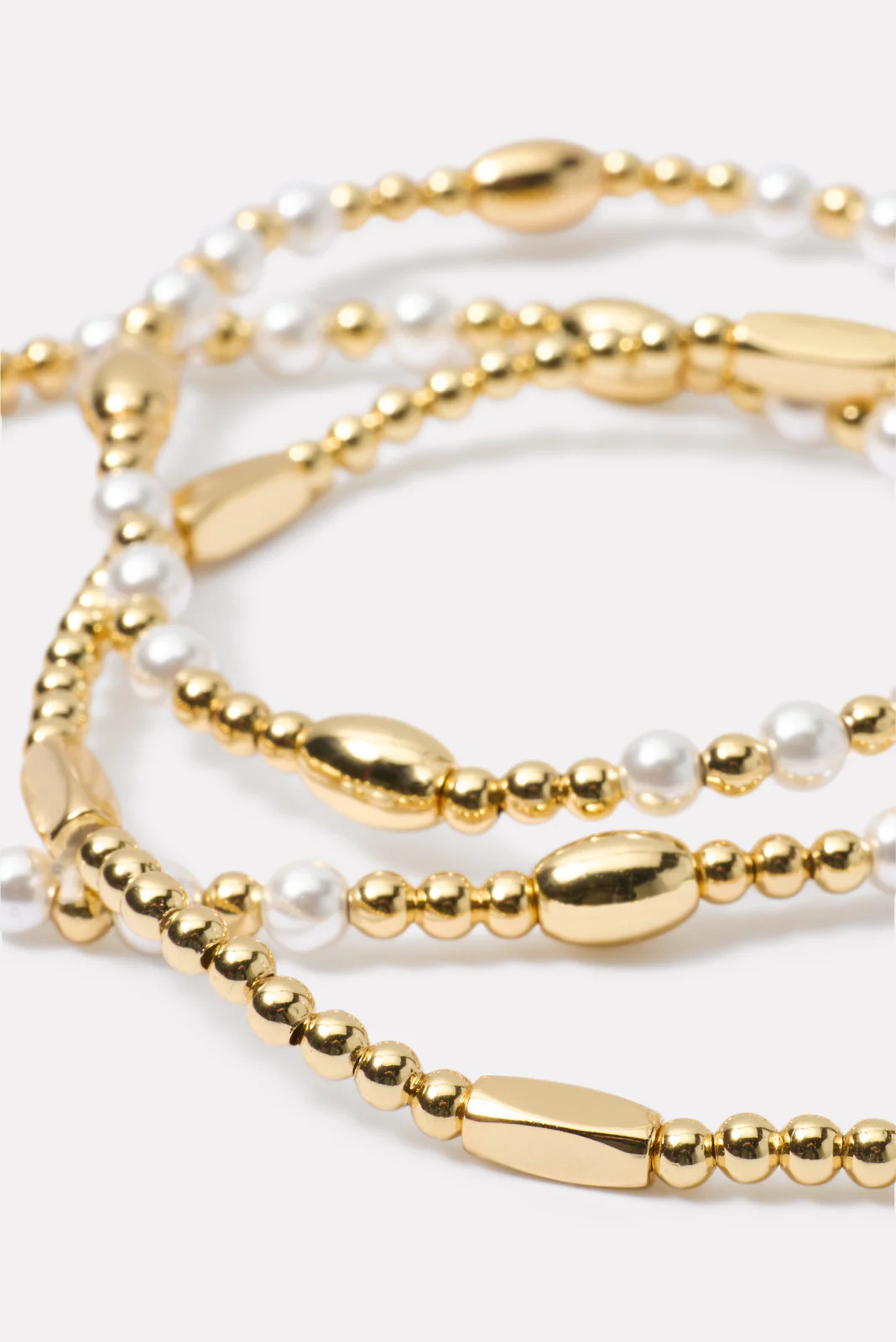 EVEREVE Women's Palmer Pearl Bracelet Pack, Gold | Evereve