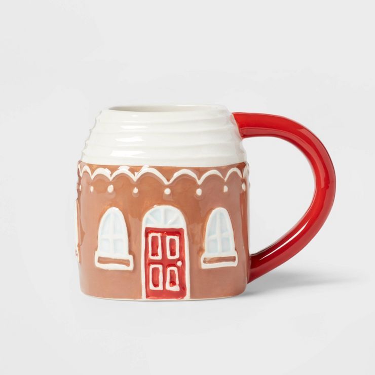 12.8oz Earthenware Figural House Mug - Wondershop™ | Target