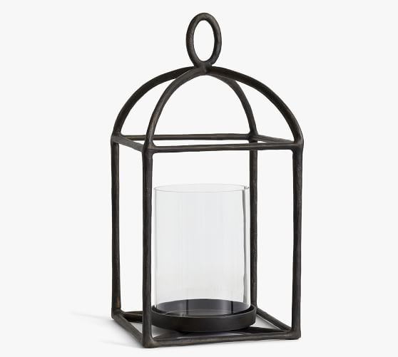 Fallon Forged-Iron Outdoor Lantern | Pottery Barn (US)