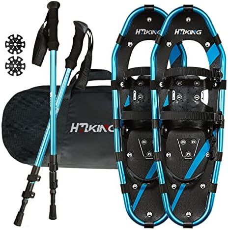 HRKING Lightweight Terrain Showshoes Set for Women Men and Kids, with Trekking Poles and Carrying To | Amazon (US)