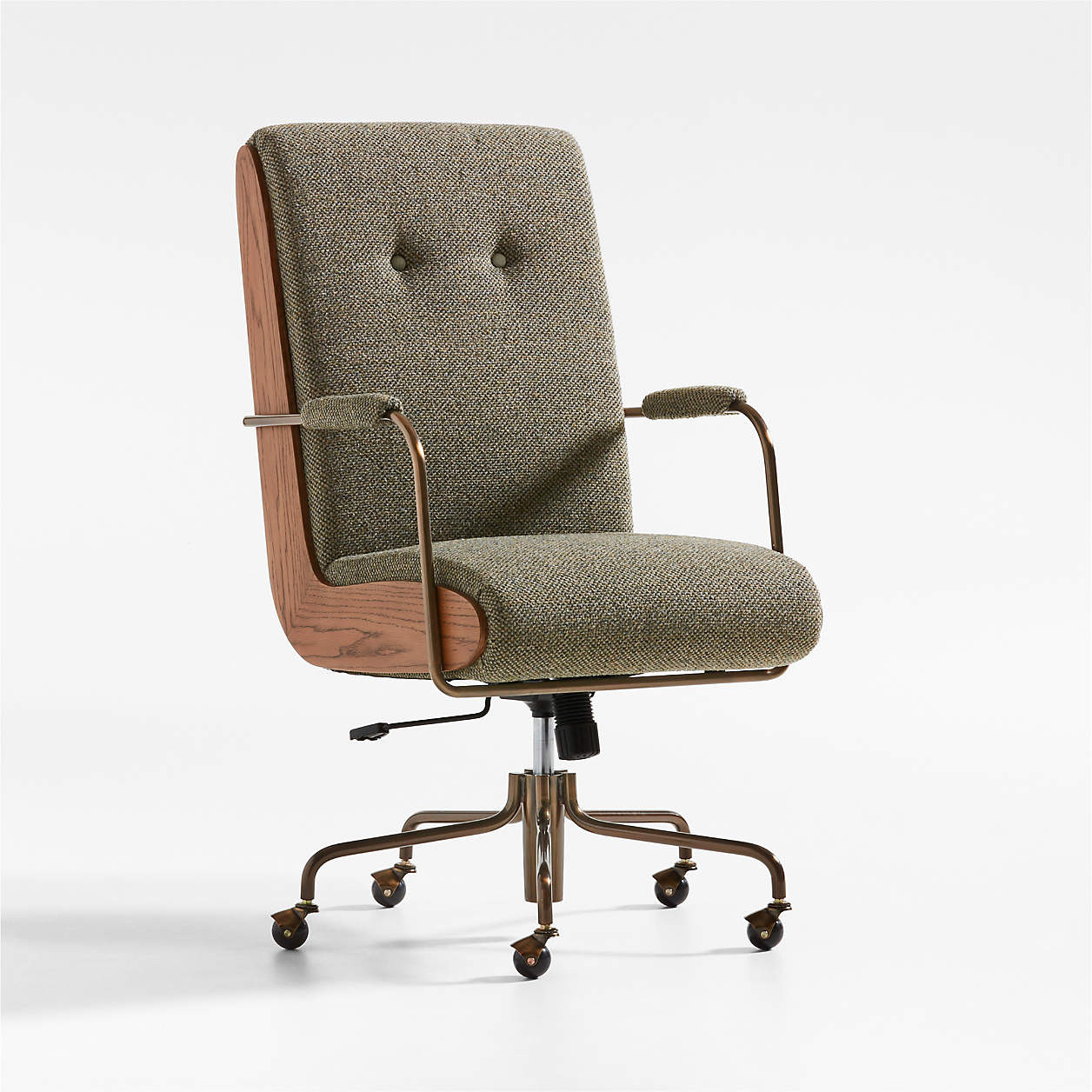 Ellison Green Woven High-Back Office Chair + Reviews | Crate & Barrel | Crate & Barrel