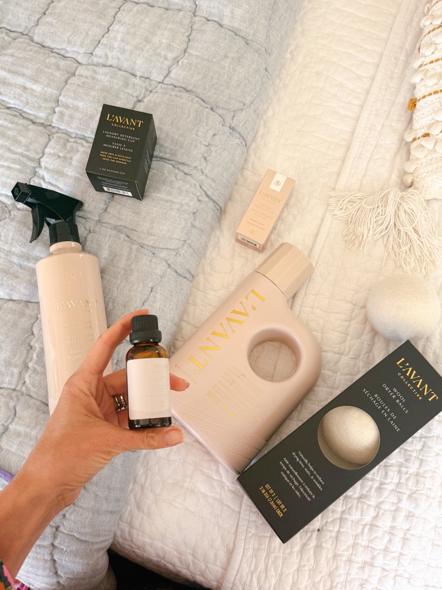 Laundry game changer! 10/10 worth the hype. I am obsessed with the blushed bergamot fragrance oil and detergent 💞 #

#LTKHome #LTKFindsUnder100 #LTKFamily