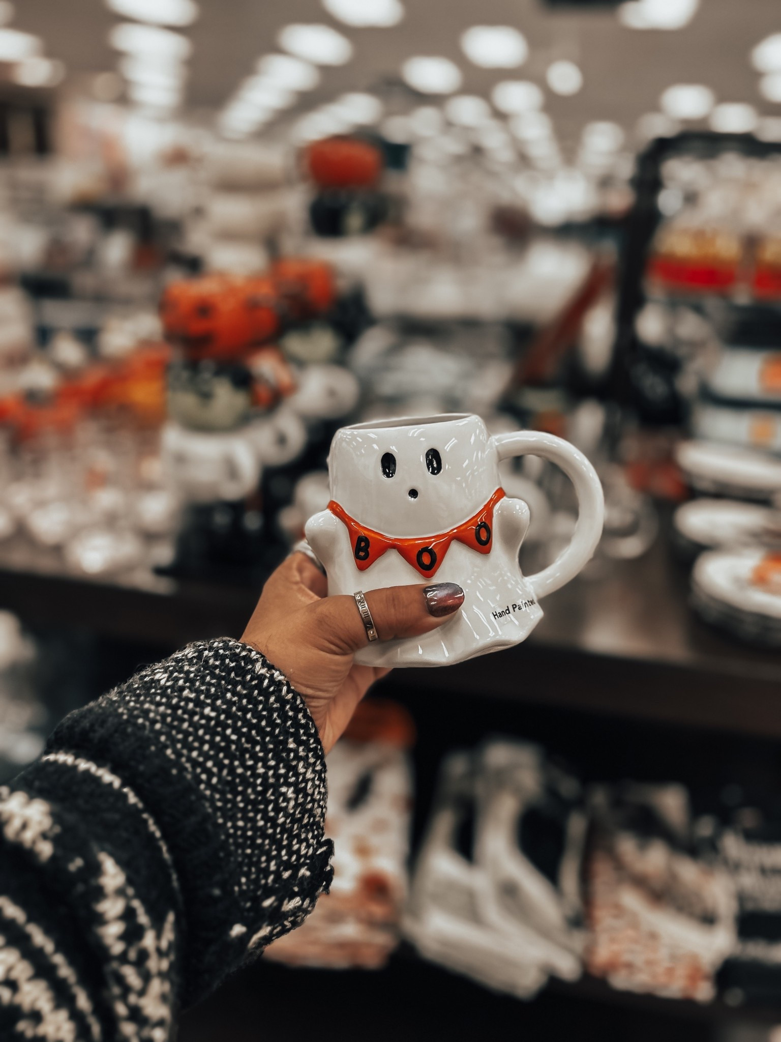Halloween, Halloween decor, Halloween home, gothic home, ghostie, ghost mug, black cat candle, Halloween mug, Halloween aesthetic 