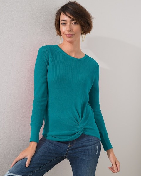 Side Twist Pullover Sweater | Chico's