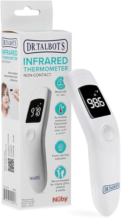 Dr. Talbot's Non-Contact Infrared Thermometer with Led Screen, White | Amazon (US)