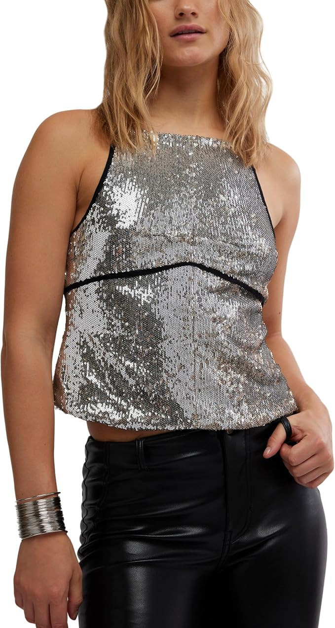 Free People Women's James Sequin Tank | Amazon (US)