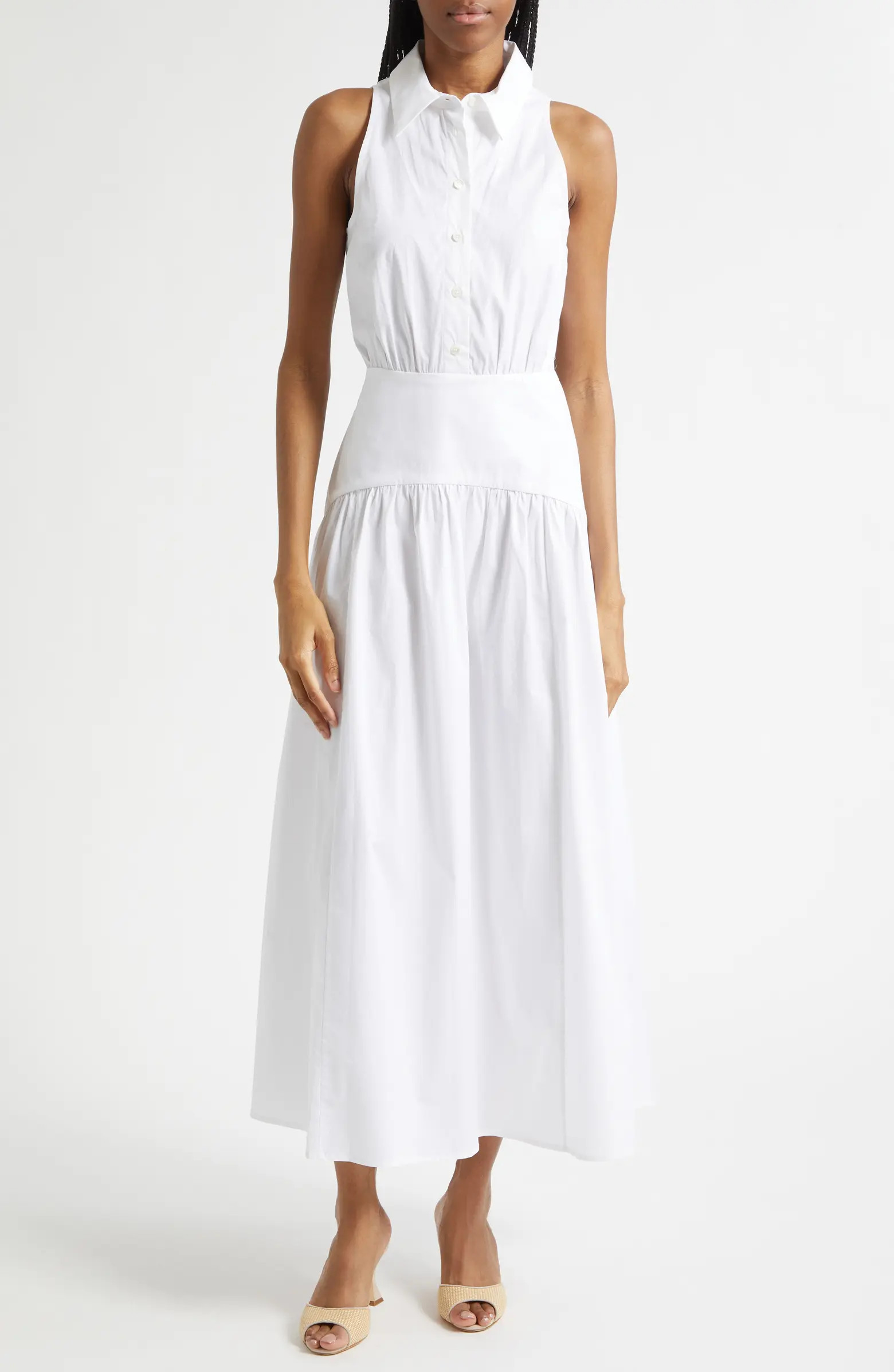Romy Sleeveless Maxi Shirtdress | Nordstrom