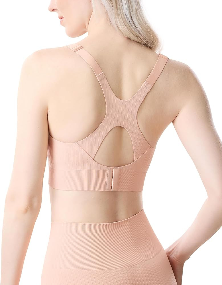 Momcozy Nursing Bras for Breastfeeding, Ribbed Maternity Bra with Racerback, Soft Stretchy Nursin... | Amazon (US)