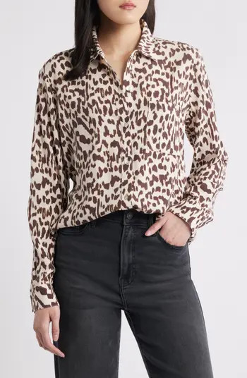 Rails Josephine Jaguar Print Button-Up Shirt | Nordstrom | Nordstrom