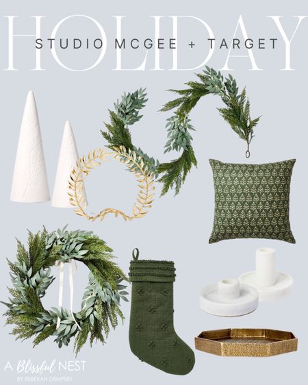 New holiday decor from Studio Mcgee at Target! Love these finds from holiday garland, Christmas wreath, stockings, gold tray, and more. 

#LTKunder50 #LTKunder100 #LTKstyletip #LTKhome #LTKsalealert #LTKSeasonal 


#LTKSeasonal #LTKHoliday #LTKhome