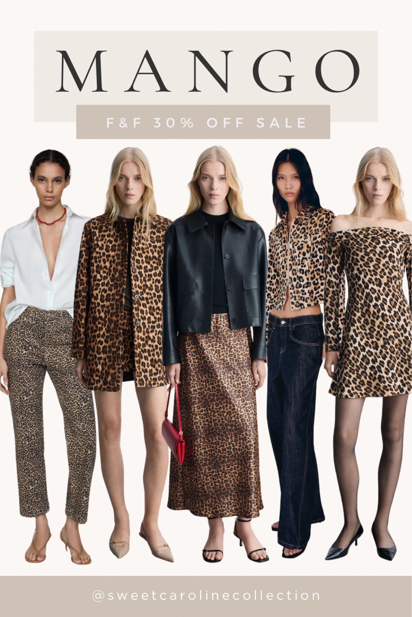 MANGO Friends & Family 30% off everything sale finds! 🚨🐆

Leopard print, cheetah print, animal print trend, H&M, dress, mango, silk skirt, leather jacket, heels, trench coat, bag, tote, fall style, workwear, under 150, under 100, trendy, leather pants, knit dress, scarf, Steve Madden, flats, boots, Sam Edelman, Abercrombie and fitch, revolve, belt, princess polly, purse, trench coat, cardigan, blazer, sale, booties, coat, jacket, long coat, sweater, bow clip, boots, bag, hoops, blazer, jacket, pants, jeans, boots, booties, turtleneck, loafers, bag, purse, casual, workwear, style, fashion, new arrivals, fall style, college, back to school, errands outfit, coffee date outfit, shopping outfit, travel outfit, trendy outfit, cargo pants, sneakers, teacher, office outfit, fall fashion, teacher outfit, back to school, college, professional, business looks, winter, spring outfit, workwear, fashion, style, Summer, new arrivals, spring, summer, style, fashion, outfit inspo, workwear, express, trousers, Prada, Dillards, blazer, ring, Marc jacobs, bag, tote, earrings, hoops, Gianni Bini, bodysuit, bag, sunglasses, skirt, pants, trousers, heels, pumps, earrings, Marc fisher, heels, pumps, office outfit, under 200, under 100, under 75, under 50, under 25, blazer, church, white blazer, white pumps, blue bag, brunch, jeans, denim, pants, trousers, heels, pumps, bag, purse, earrings, accessories, jewelry, trendy, style, best seller, blue blazer, white pants, flats, sandals, shoes, shoulder bag, tote bag, spring break, j.crew, mango, dress, knit dress, sweater dress, boots, sweater dress, old navy, target, Anthropologie, teacher, office, best seller, must have, sweet Caroline collection

#LTKworkwear #LTKfindsunder50 

#LTKFindsUnder100 #LTKSeasonal #LTKSaleAlert