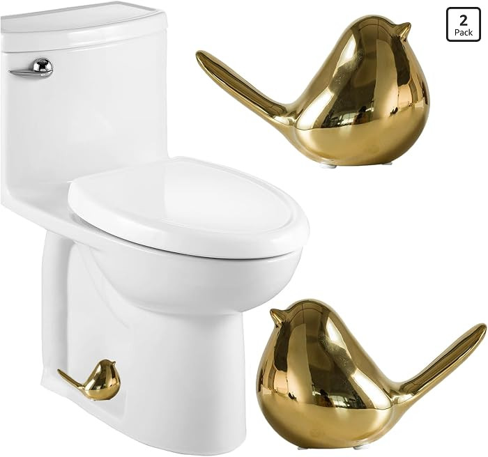 Ceramic Bird Toilet Bolt Covers Decorative Toilet Bolt Caps,Set of 2 Toilet Caps for Bottom of To... | Amazon (US)