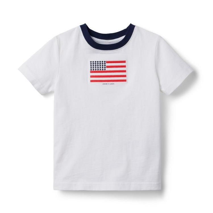 Embroidered Flag Graphic Tee | Janie and Jack