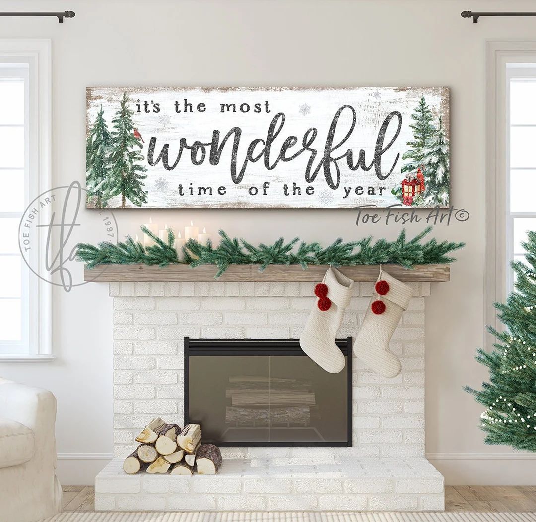 It's the Most Wonderful Time of the Year Sign Holiday Fun - Etsy | Etsy (US)