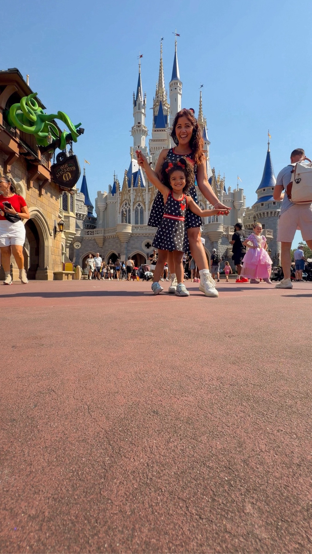 Last night at dinner sweet girl said, “Mommy let’s me and you go get on an airplane.” I asked her where we were going to fly to and without hesitation she said, “to Disney of course!”

I’ll hop on a plane with you any day baby girl, especially when it ends with us in front of the castle in our @patpat00 clothing Disney outfits 😍🫶🏼

#disneymom #disneyfamily #disneystyle #disneyfashion #disney