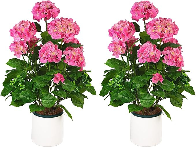 Artificial Trees for Home Decor-3FT Artificial Hydrangea Indoor with Pot - tall artificial plants... | Amazon (US)