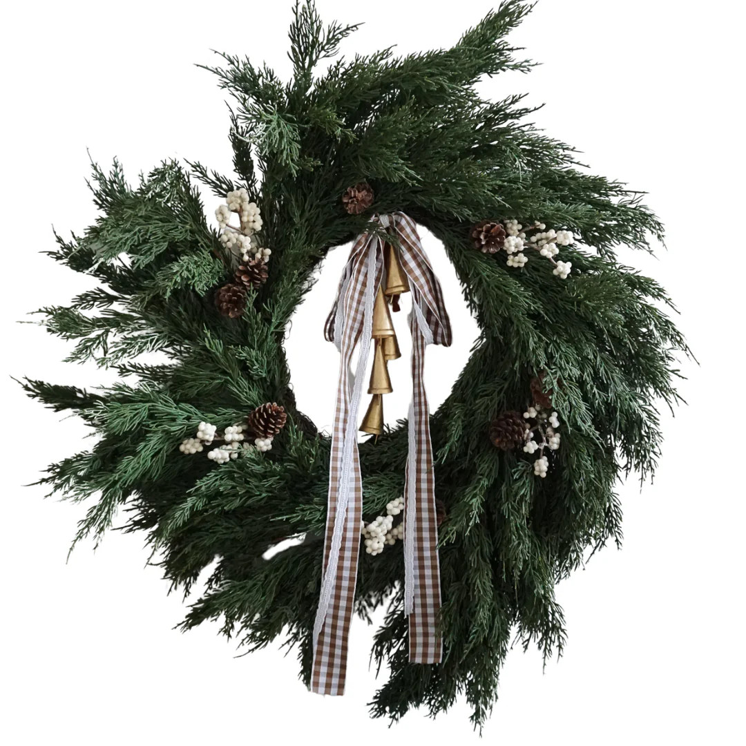 Heritage Gingham & Lace Wreath | Heritage House