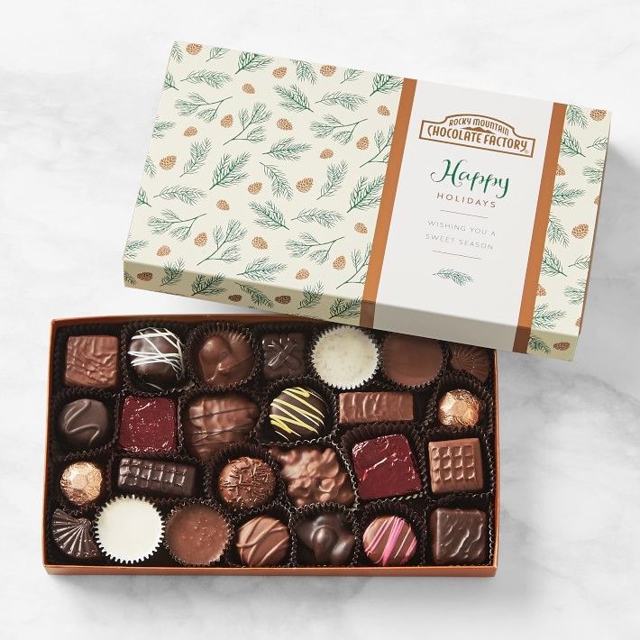 Happy Holidays Assorted Chocolate Box | Williams-Sonoma