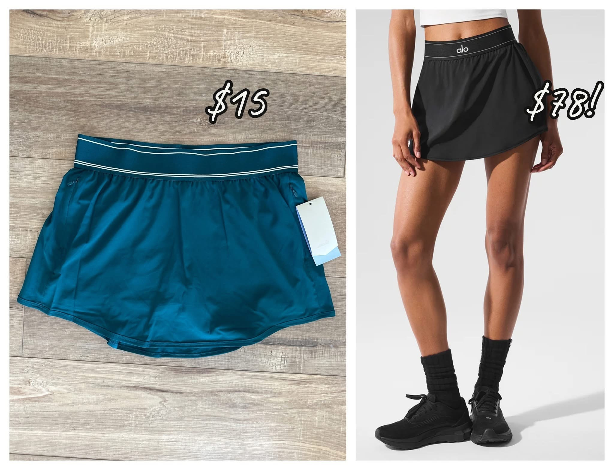 $15....or $78?! I'll take $15 (and grab all 4 colors 😅)! So impressed with this skort I'm going back for more! 