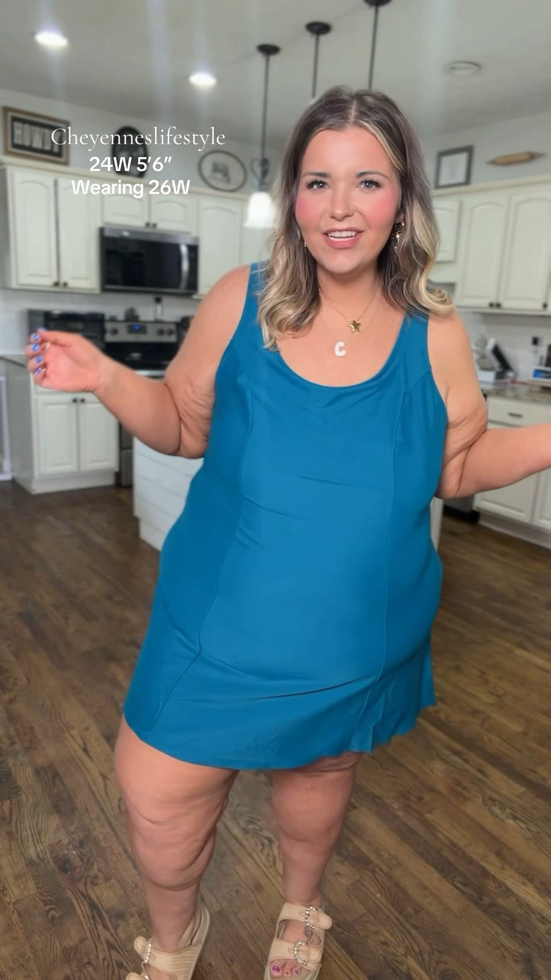 This plus size swimsuit actually looks like an athletic dress - go straight from the pool to lunch, no problem! 

#LTKPlusSize