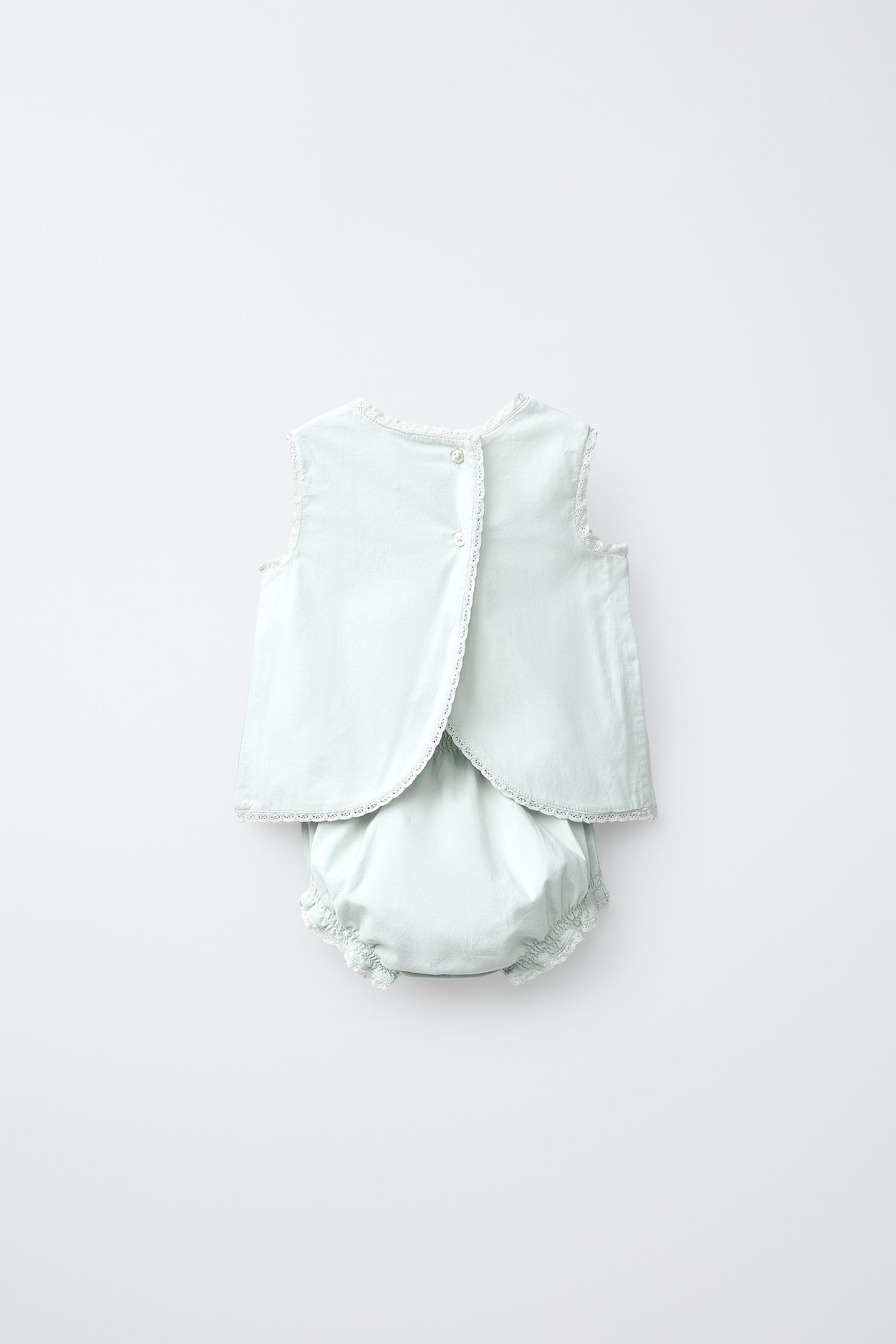 EMBROIDERED SHIRT AND BLOOMERS SET | Zara Canada