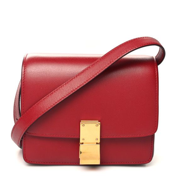 Smooth Calfskin Small Classic Box Flap Bag Red | FASHIONPHILE (US)