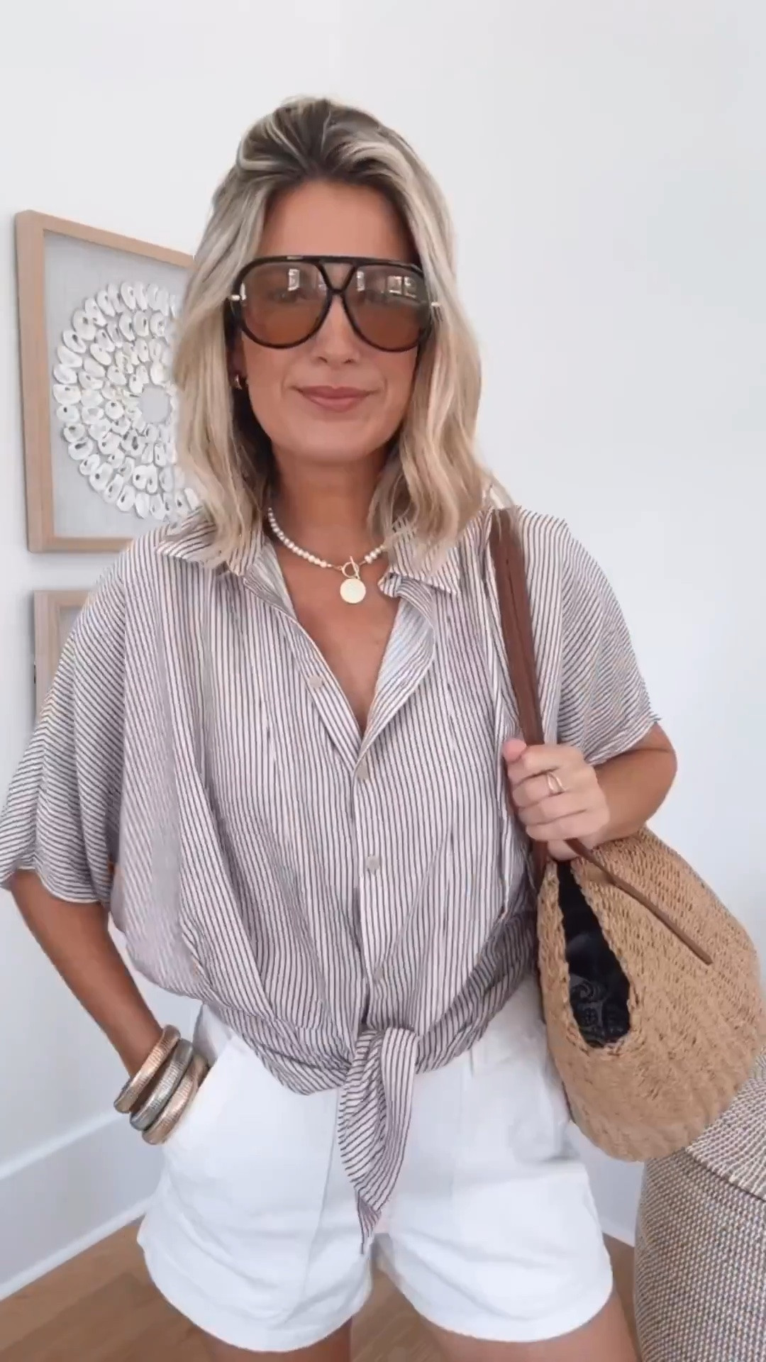 Summer outfit! I am 5’11” wearing small in the top, 4 in the shorts, and the sandals fit true to size.

#LTKootd #LTKdayinmylife #LTKSeasonal