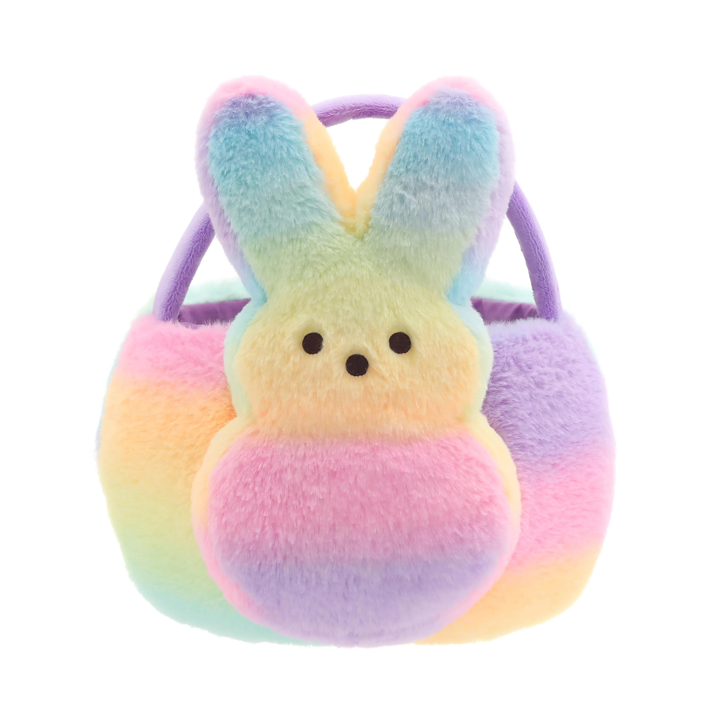PEEPS® Rainbow Bunny Plush Easter Basket | Walmart (US)