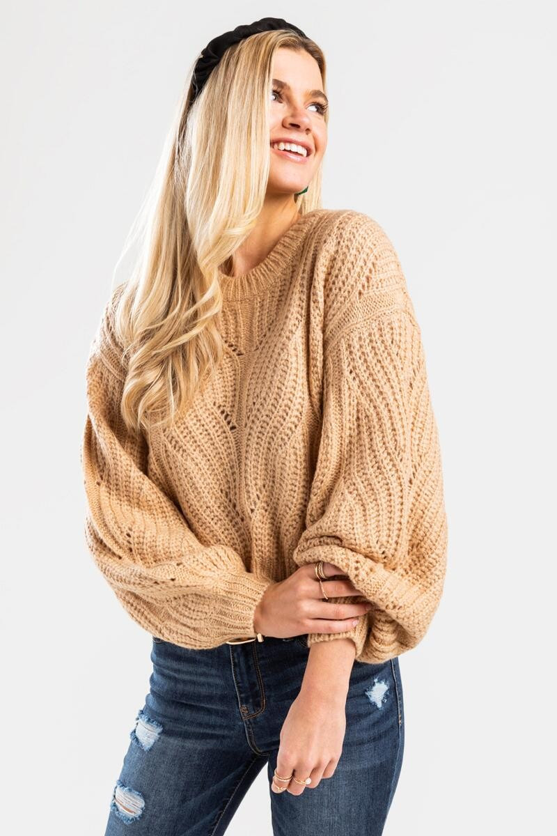 Averie Cable Pullover Sweater | Francesca’s Collections