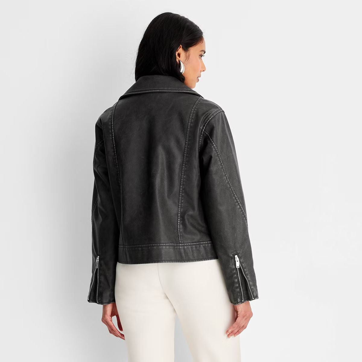 Women's Moto Jacket - Universal Thread™ Black | Target