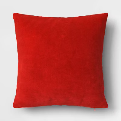 Velvet Square Throw Pillow with Zipper Closure - Threshold™ | Target