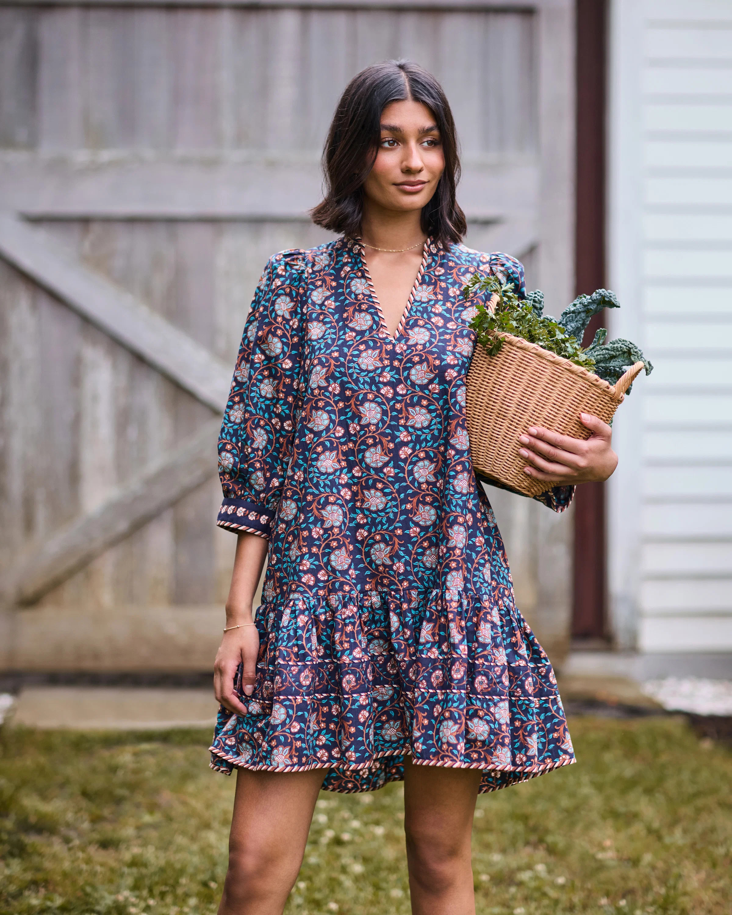 Valley Garden - Romy Dress - Midnight Sky | Printfresh
