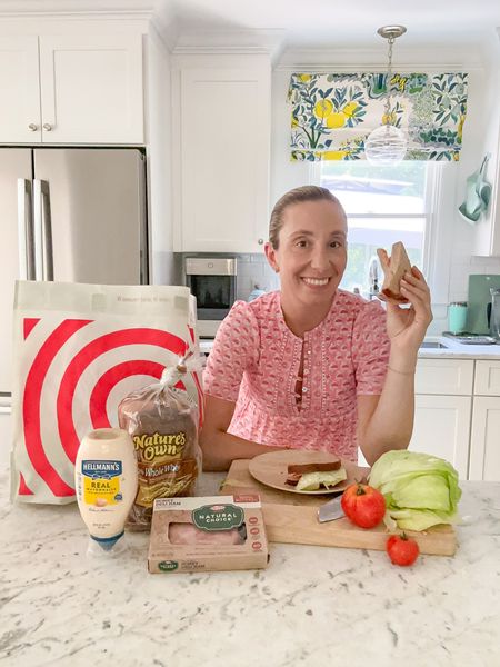 #AD Get ingredients for the ultimate ham sandwich with @target!

✔️ Two slices of toasted @naturesownbread
✔️@hormelnaturalchoice honey ham 
✔️A thin spread of @hellmannsmayonaisse
✔️Lettuce + Tomato
✔️Sweet pickles
✔️Always cut diagonally
✔️Enjoy!

#ad #target #targetpartner #jointheclub #BTSsammies #stackuptheflavor


#LTKBacktoSchool
