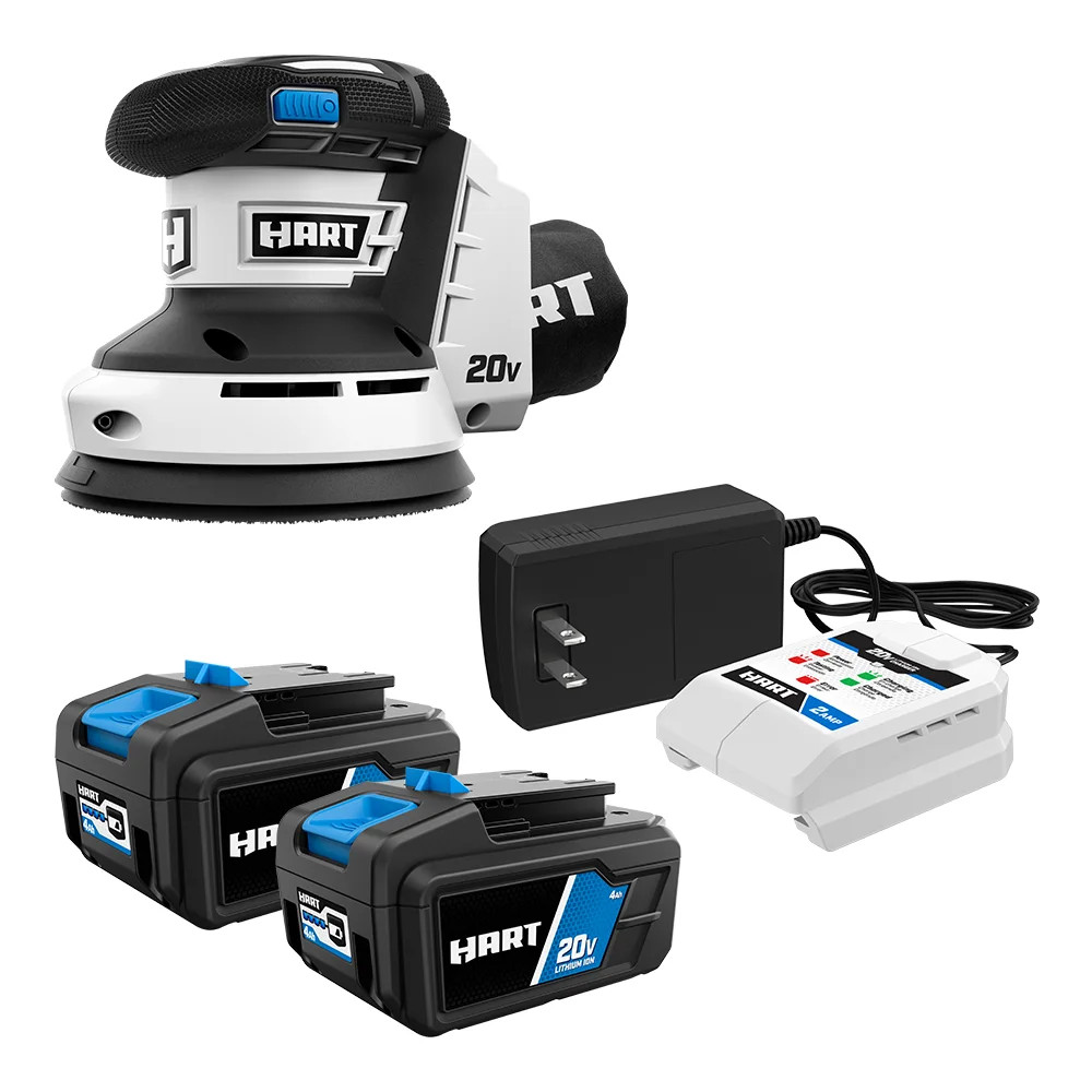 HART 2-Pack 20-Volt 4ah Batteries and Sander - Walmart.com | Walmart (US)