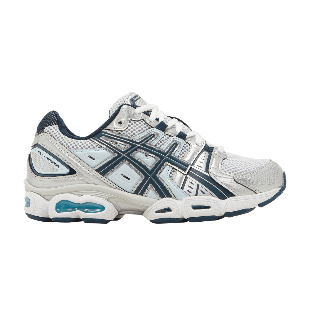 ASICS Gel Nimbus 9 'Pure Silver French Blue' Sneakers | GOAT