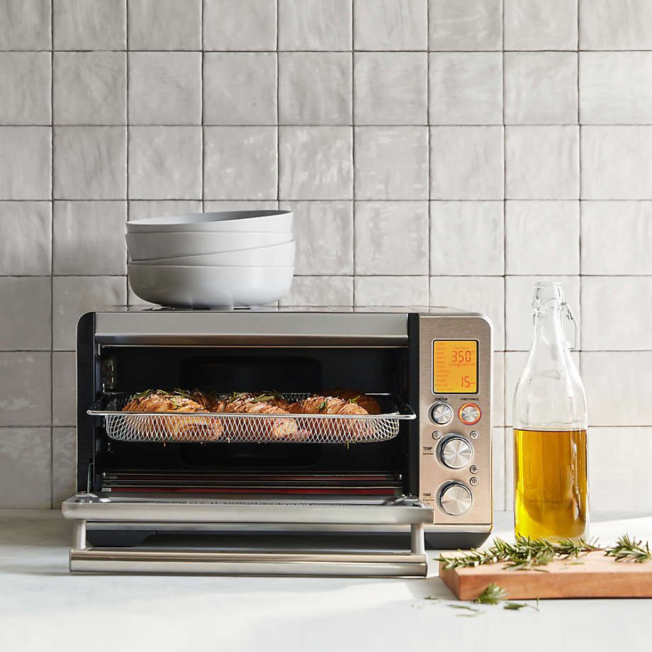 Breville Black Truffle Smart Oven Air Fryer Toaster Oven + Reviews | Crate & Barrel | Crate & Barrel