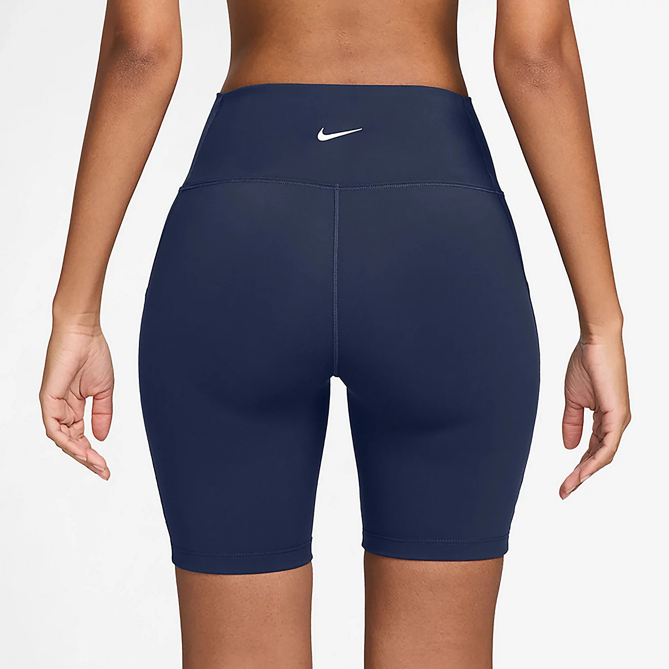 Nike Women's Dri-FIT High-Waisted Pocket Biker Shorts 8 in | Academy Sports + Outdoors