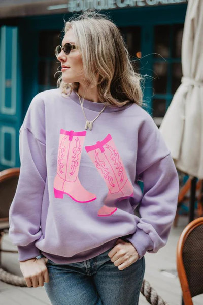 Kicking Boots Western Sweatshirt | Katydid.com