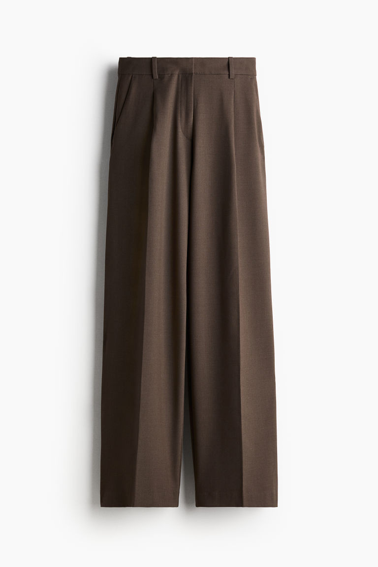 H & M - Wide-leg Pants - Brown | H&M (US + CA)