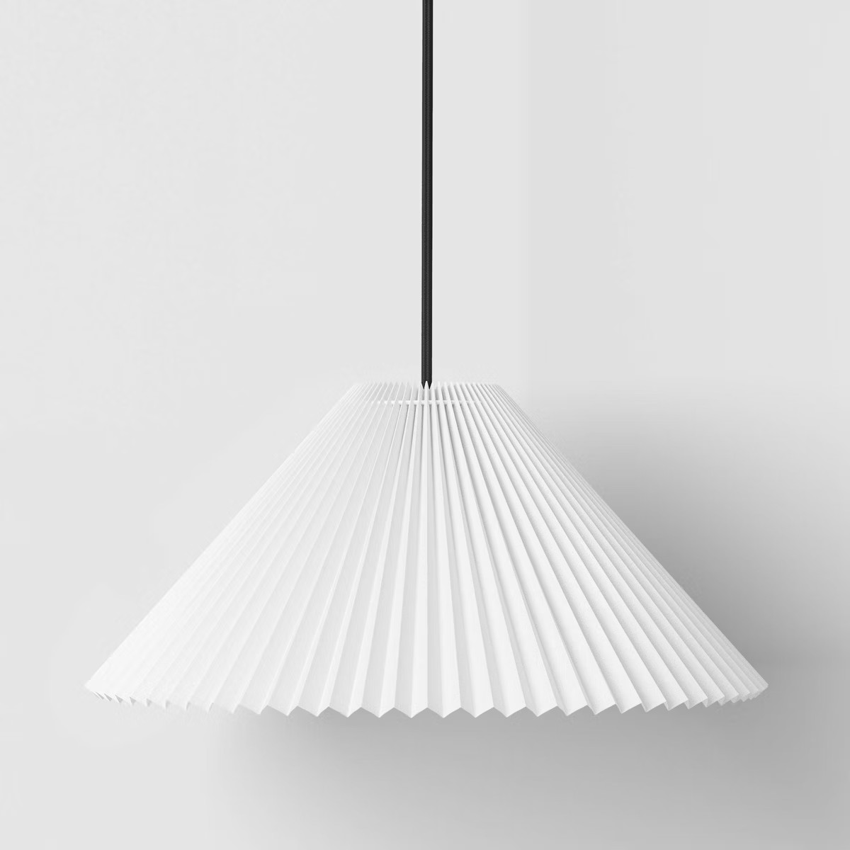 Pendant Lamp with Pleated Fabric Shade White - Room Essentials™ | Target