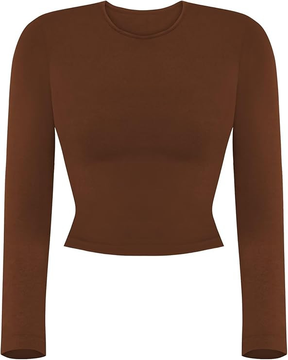 Sunzel Short Sleeve Fitted Basic T Shirts for Women, Soft Crew Neck Basic Crop Tee Cute Trendy Su... | Amazon (US)