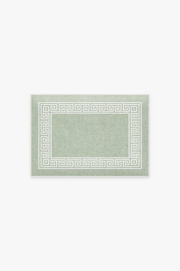 Rhodes Sage Green Bath Mat | Ruggable